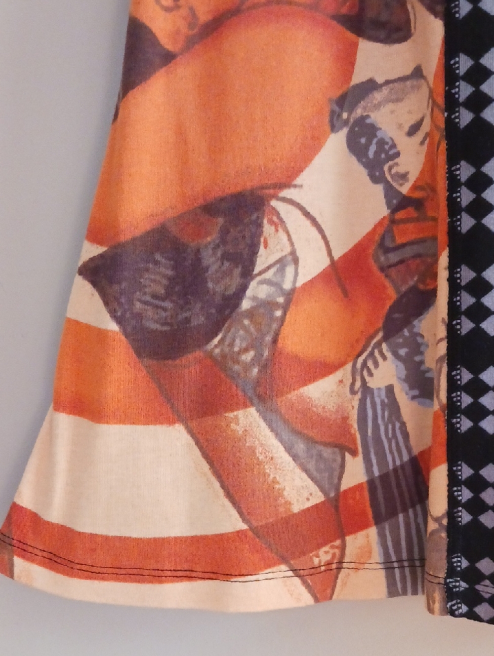Animated Closet NYC Vibrant Cotton Graphics Design Skirt Size M - Picture 8 of 16